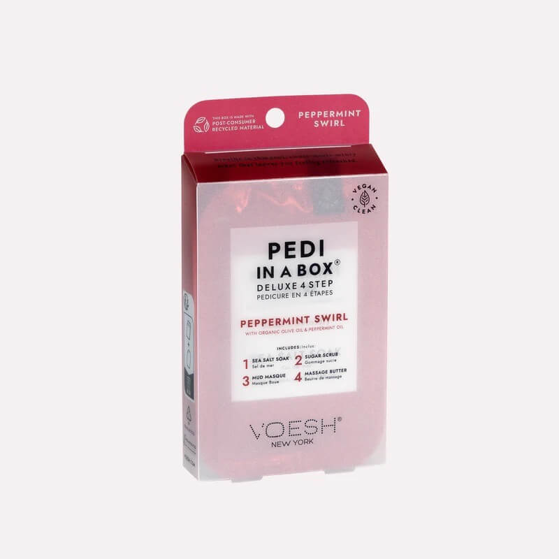 Limited Edition Pedi in a Box 4 Step Peppermint Swirl